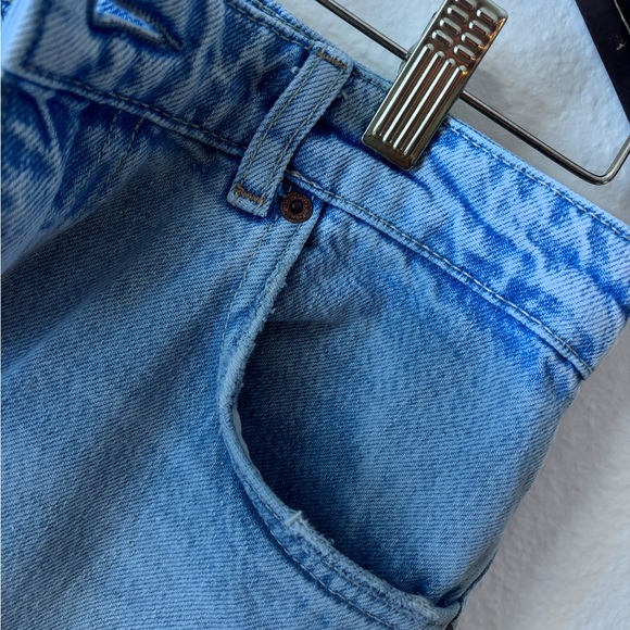 Reformation Wilder High Rise Light Blue Wide Leg Jeans - Picture 4 of 7